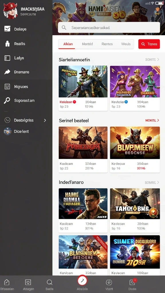 Tampilan utama aplikasi Review Aplikasi qtgame yang intuitif dan efisien.