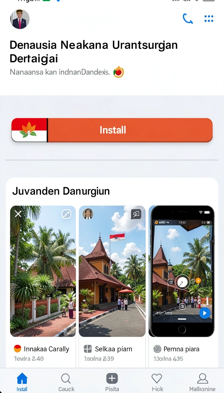 Tampilan utama aplikasi Download tante777 APK untuk Android yang intuitif dan efisien.